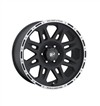 ALU-Felge Pro Comp Modell 7105 FLAT BLACK 17X9" 5x127 ET -6